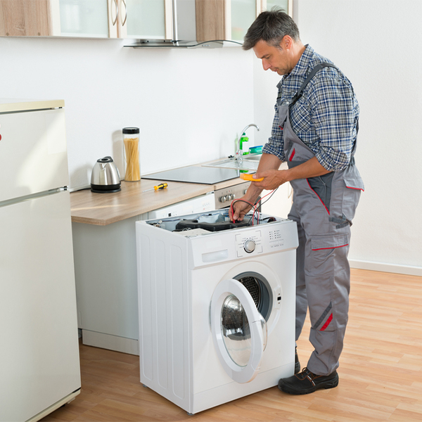 can you walk me through the steps of troubleshooting my washer issue in Henderson NC